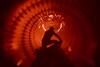 Silhouette of Salman Khan on the sets of the film Bharat.