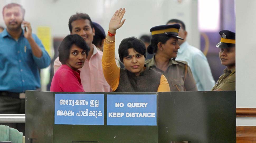 Sabarimala protests: After over 12-hour wait at Kerala airport, police ask Trupti Desai to return to Pune