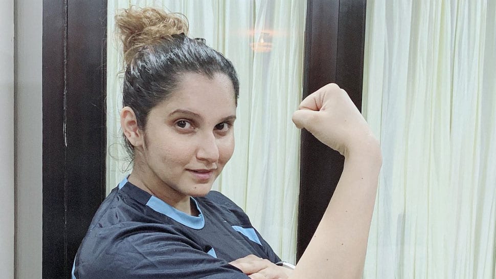 Sania Mirza hits the gym for the first time after baby&#039;s birth - See pic