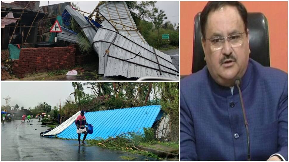 Cyclone Gaja: JP Nadda speaks to TN Health Minister, assures of all possible help from Centre