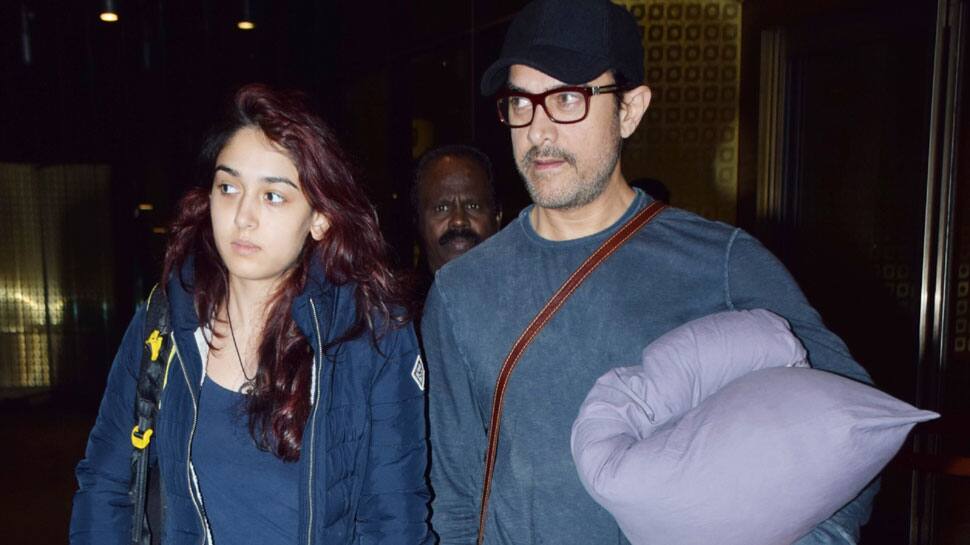 Aamir Khan And Daughter Iras Airport Look Shouts Comfort—see Pics People News Zee News