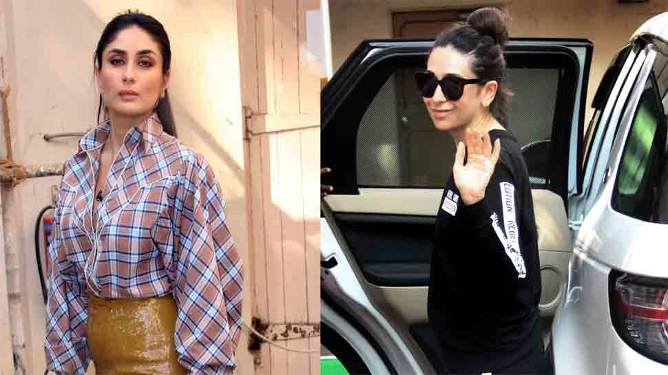 Kareena Kapoor Khan, Karisma Kapoor make a splash in Mehboob studio — In Pics