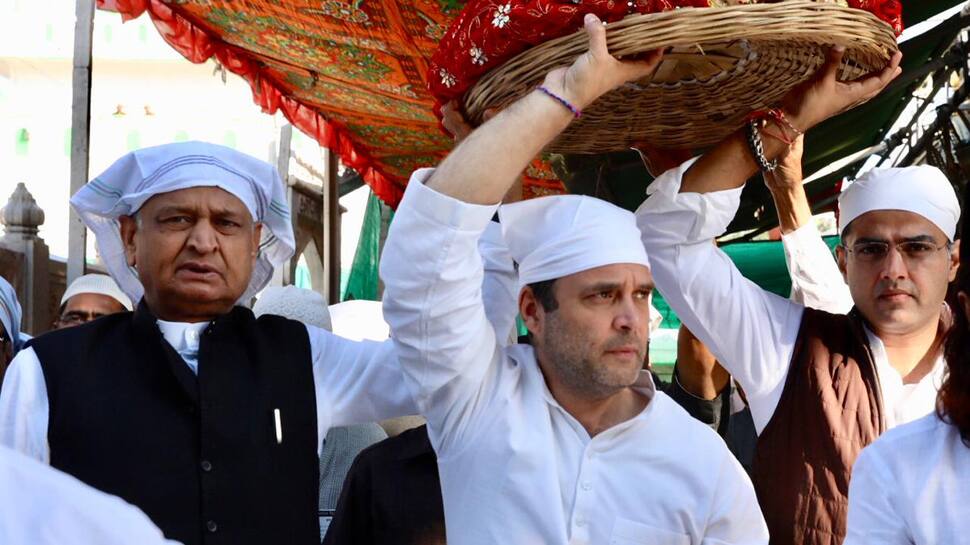 Rahul Gandhi visits Ajmer Sharif dargah, performs puja at Pushkar&#039;s Brahma temple