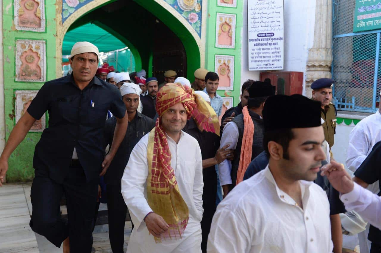 Rahul Gandhi at Ajmer Sharif