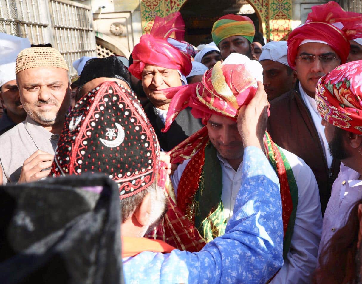 Rahul Gandhi at Ajmer Sharif