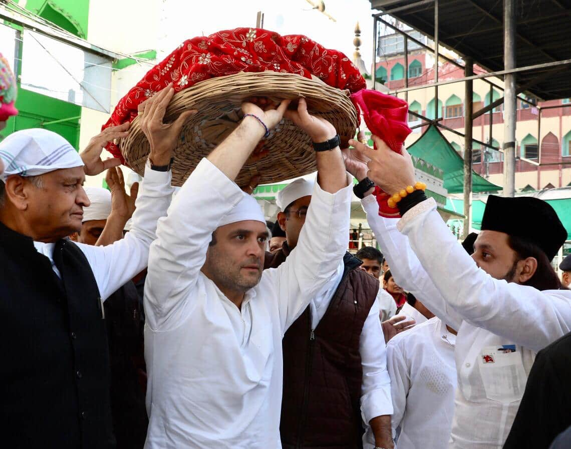 Rahul Gandhi at Ajmer Sharif