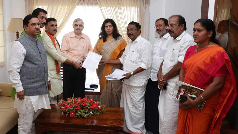 BJP MPs send &#039;SOS&#039; to Kerala Governor seeking urgent intervention in Sabarimala stand-off