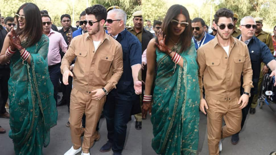 Priyanka Chopra-Nick Jonas clicked at Jodhpur airport, gear up for Delhi reception—See Pics