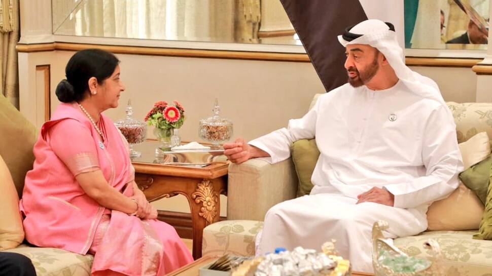 India, UAE ink currency swap agreement during Sushma Swaraj’s Abu Dhabi visit