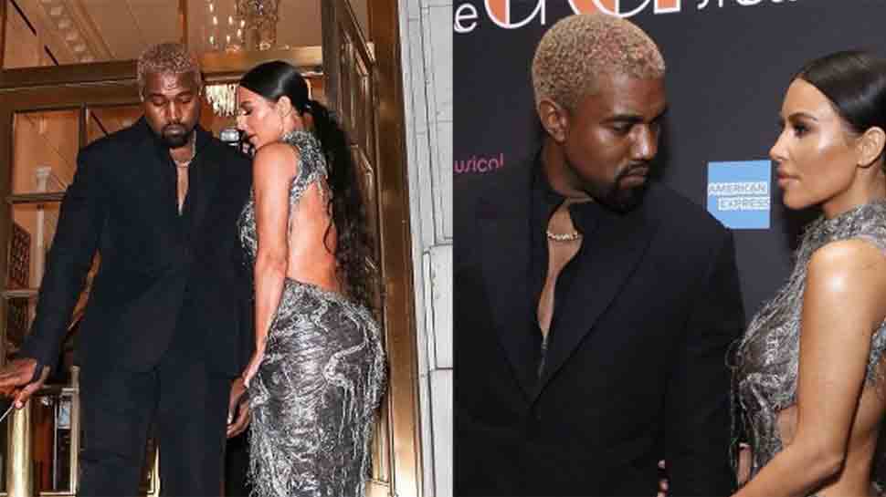 Kim Kardashian suffers wardrobe malfunction in shredded silver gown