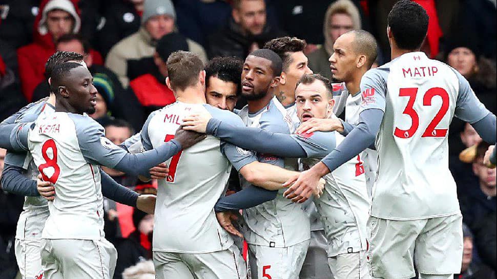 EPL: Superb Salah treble at Bournemouth sends Liverpool top