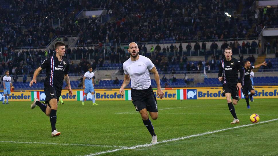 Serie-A: Sampdoria snatch last-gasp draw at Lazio