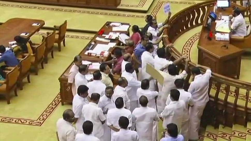 Chaos in Kerala Assembly over Section 144 around Sabarimala Temple