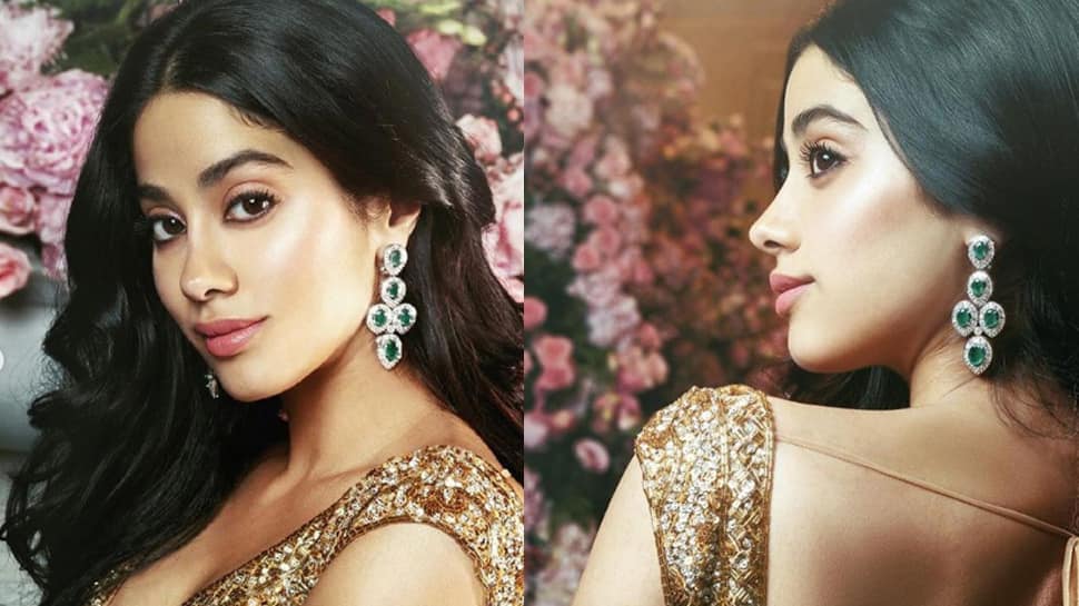 Janhvi Kapoor glitters in gold; looks straight out of a dream—Pics