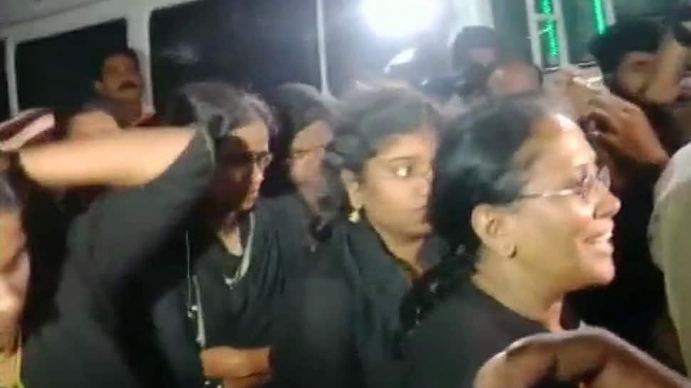 Tension in Sabarimala as 11 women try to trek Lord Ayyappa shrine, security increased