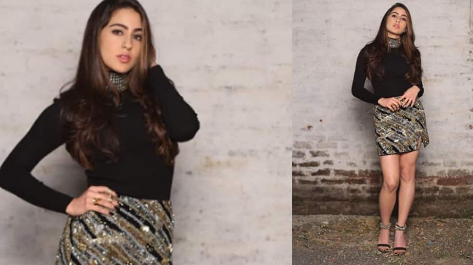 Sara Ali Khan gives fashion lessons by pairing her glam outfit with stunning footwear—Pics