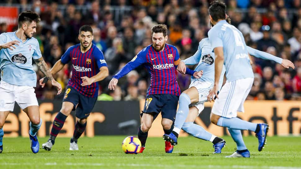 Barcelona ease past Celta to end year atop La Liga