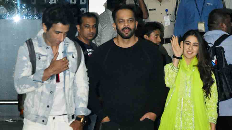 Ranveer Singh, Sara Ali Khan return to Mumbai after promoting Simmba in Raipur — Pics