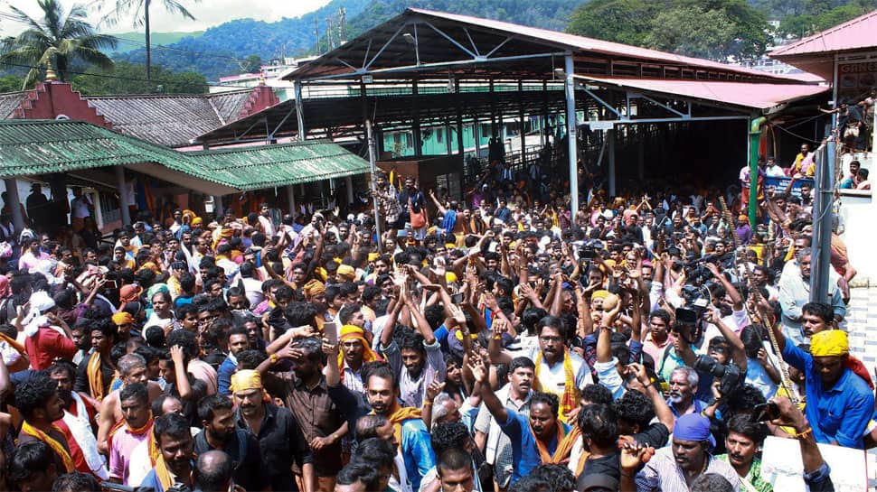 Despite police escort, two women stopped short of Sabarimala Temple by protesters