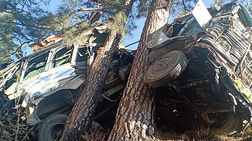When a tree saved lives of several ITBP men who met with a bus accident in Jammu and Kashmir&#039;s Ramban