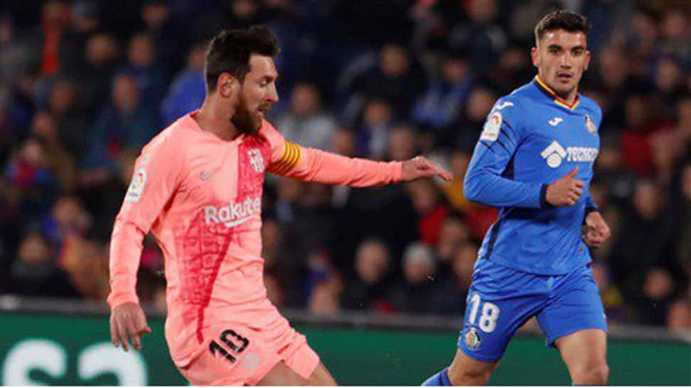 Lionel Messi on target again as Barcelona stretch La Liga lead