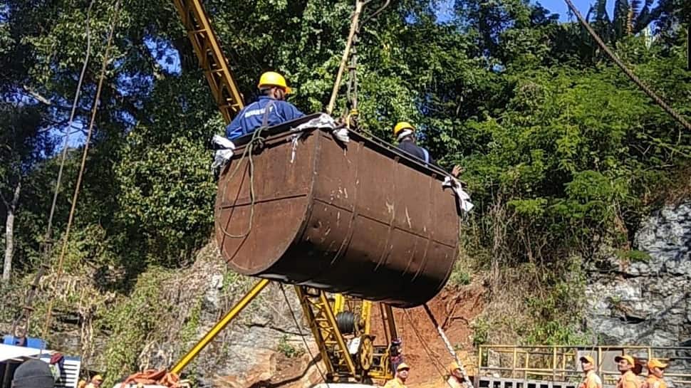 Meghalaya miners rescue ops latest update, Day 27: Navy&#039;s machine to measure visibility at mine&#039;s bottom gets stuck