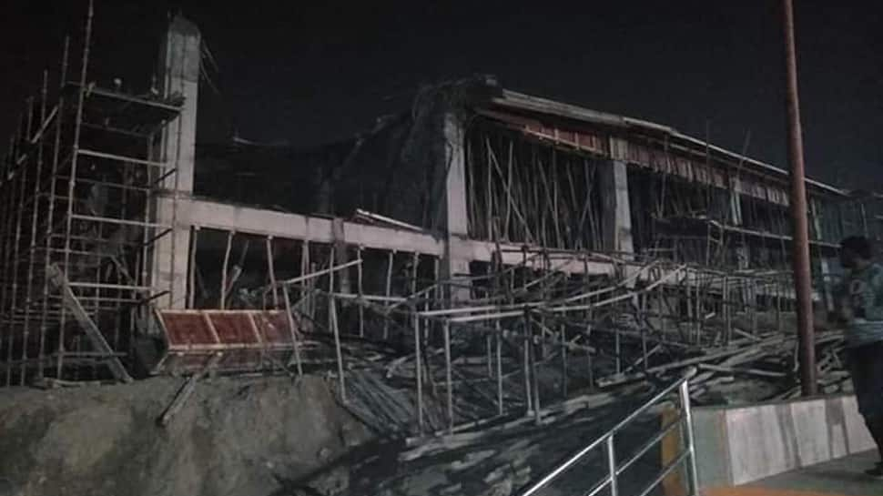 Ahead of Kumbh Mela, portion of under-construction building for heliport collapses in Prayagraj