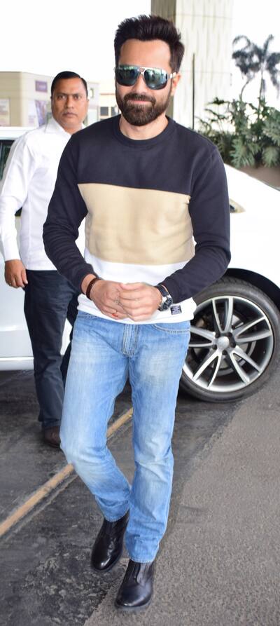 Emraan Hashmi at the airport