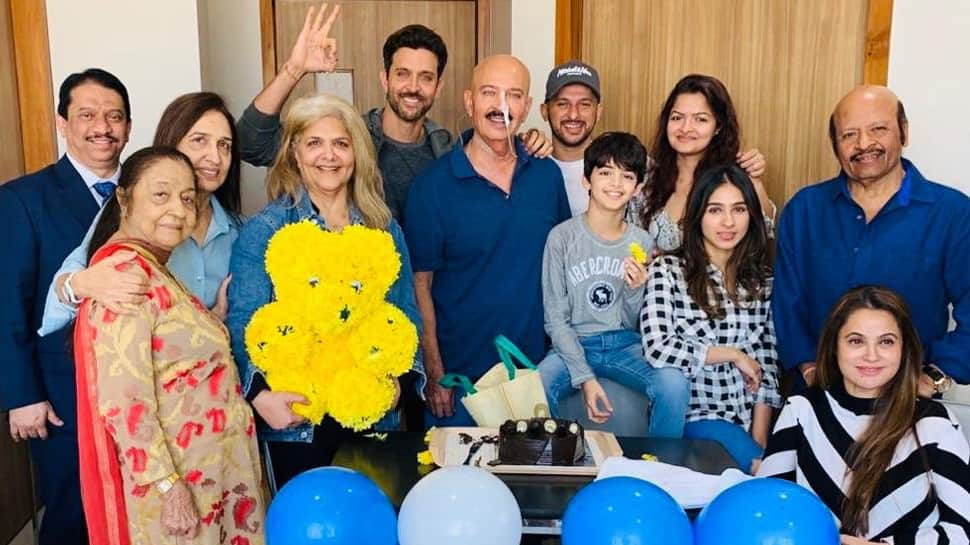 Hrithik Roshan shares pic with father Rakesh Roshan, says he is &#039;Up and about&#039;