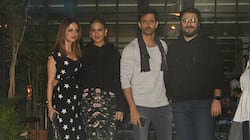 Hrithik steps out for dinner with Sussanne, Sonali and Goldie