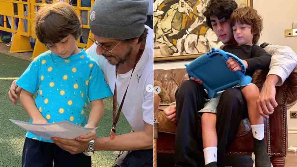 Shah Rukh Khan shares playboys&#039; mantra in this picture with Aryan, AbRam Khan — Take a look