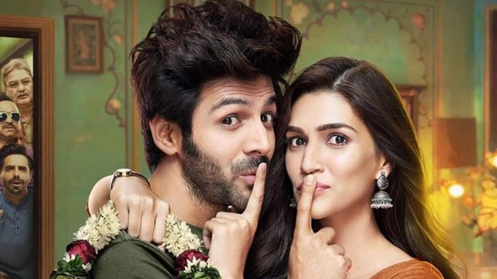 Kartik Aaryan, Kriti Sanon starrer &#039;Luka Chuppi&#039; first poster out!