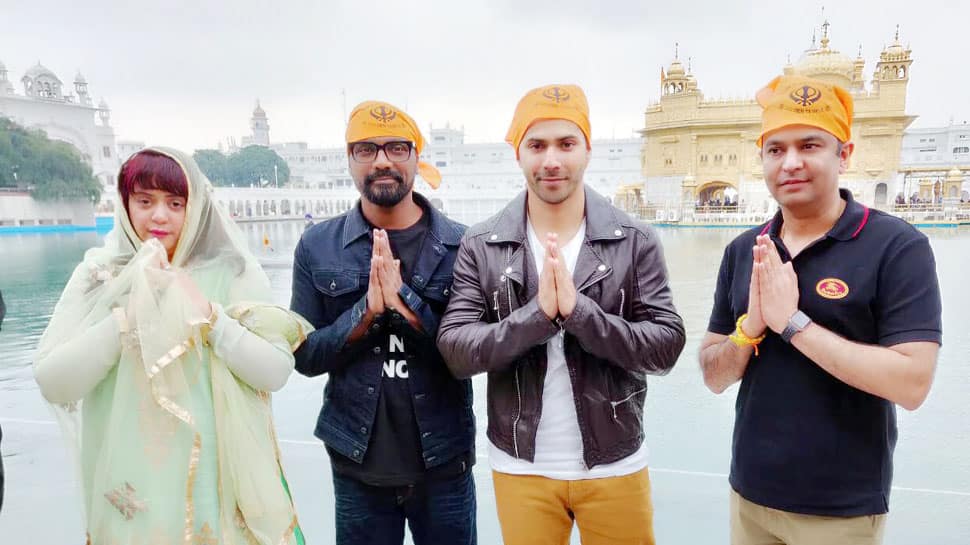 Varun Dhawan visits Golden Temple, begins shoot of new dance film - See Pics