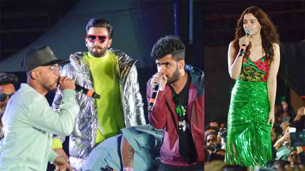 Ranveer Singh, Alia Bhatt steal thunder at Gully Boy music album launch