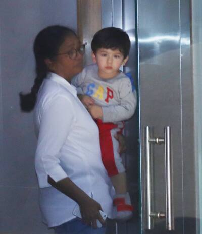 Taimur spotted in Bandra