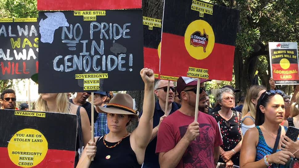 Thousands protest Australia&#039;s &#039;Invasion Day&#039; legacy