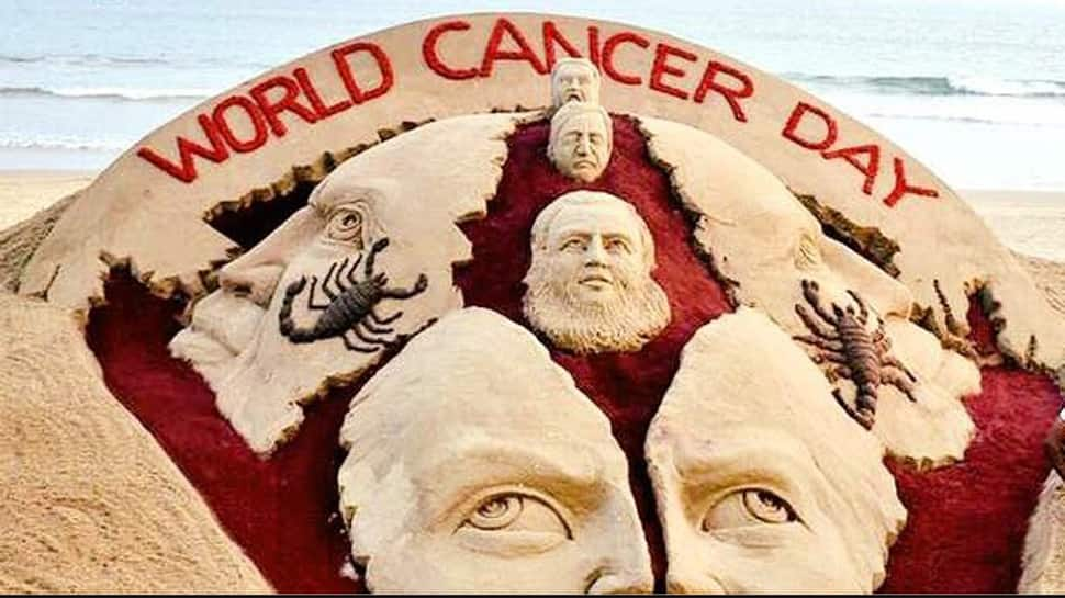 World Cancer Day: Sudarsan Pattnaik&#039;s sand art stresses on &#039;beating cancer&#039;—See pics