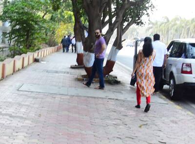 Kareena and Saif in Bandra