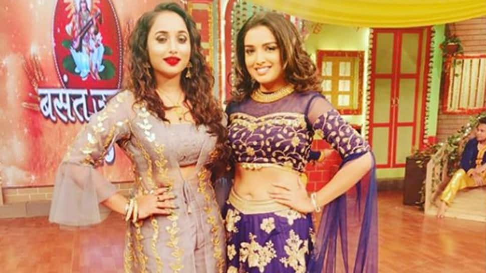 Aamrapali Dubey and Rani Chatterjee strike a pose together—Pic