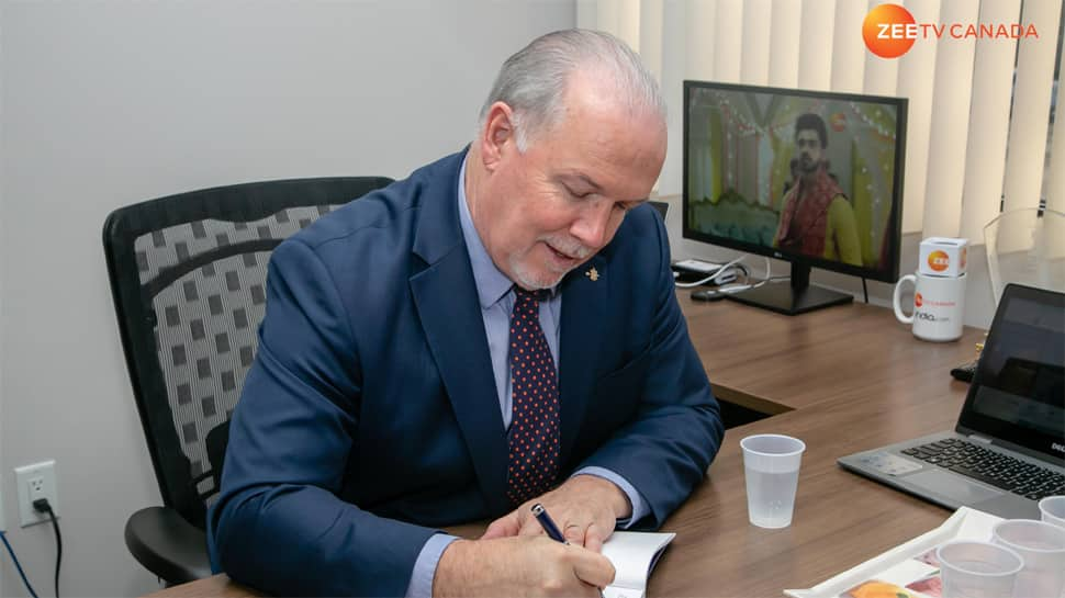 Premier of British Columbia, John Horgan visits Zee TV Canada Vancouver Office