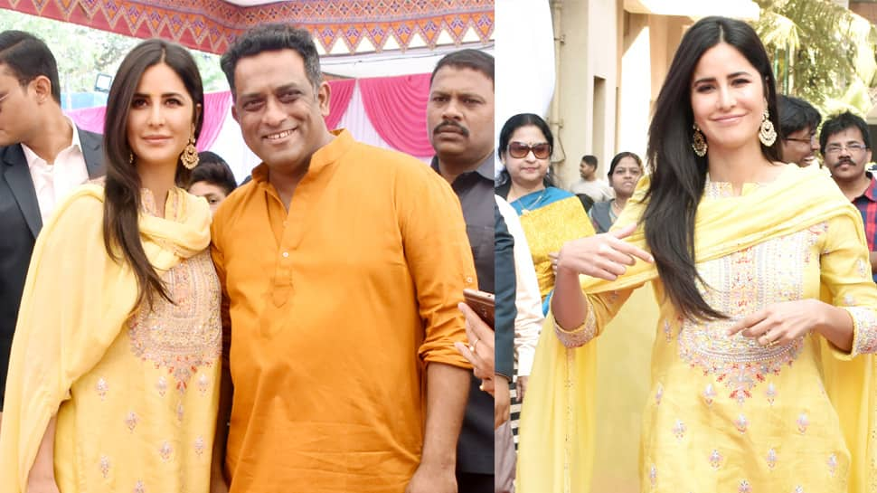 Katrina Kaif dons ethnic avatar for Saraswati Puja at Anurag Basu&#039;s residence—See pics