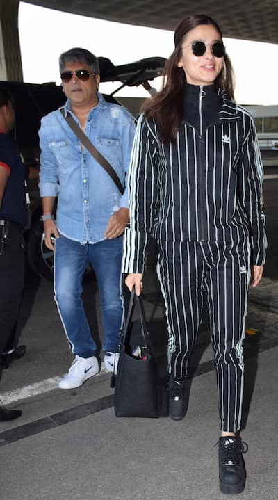 Ranveer Singh and Alia Bhatt at airport