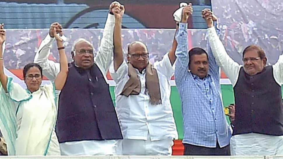 At Arvind Kejriwal&#039;s mega opposition rally in Delhi today, Opposition leaders to take on the BJP