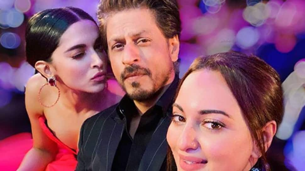 Shah Rukh Khan, Deepika Padukone and Sonakshi Sinha&#039;s &#039;money shot&#039; pic is unmissable!