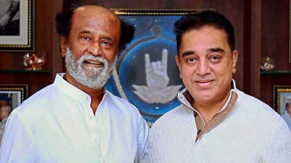 Kamal Haasan takes a dig at Rajinikanth after he pulls out of Lok Sabha race