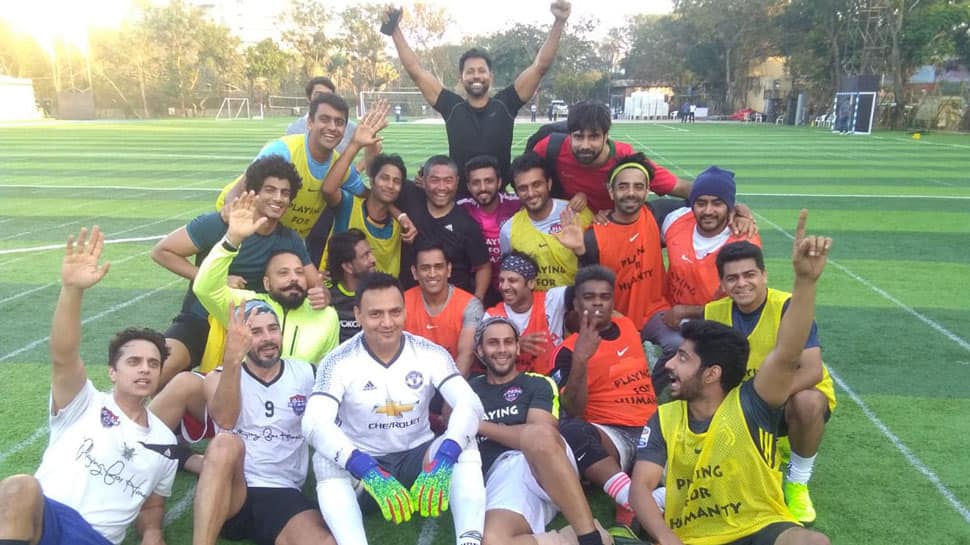 After ruling cricket field, MS Dhoni has a go at Football