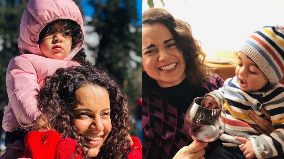 Kangana Ranaut playing with nephew Prithvi is too cute for words—Watch
