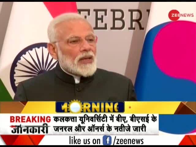 PM Modi addresses press conference in South Korea | Zee News