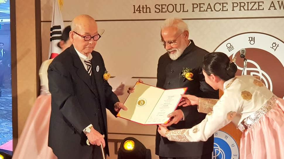 PM Modi awarded Seoul Peace Prize, dedicates it to the nation