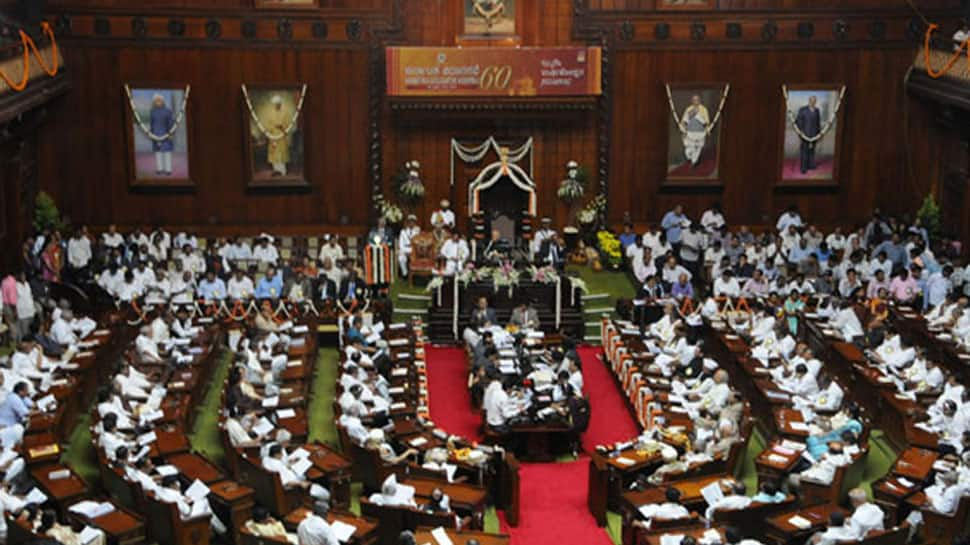 BJP MLAs protest delay in prosecution sanction in JNU sedition case, marshalled out of Assembly